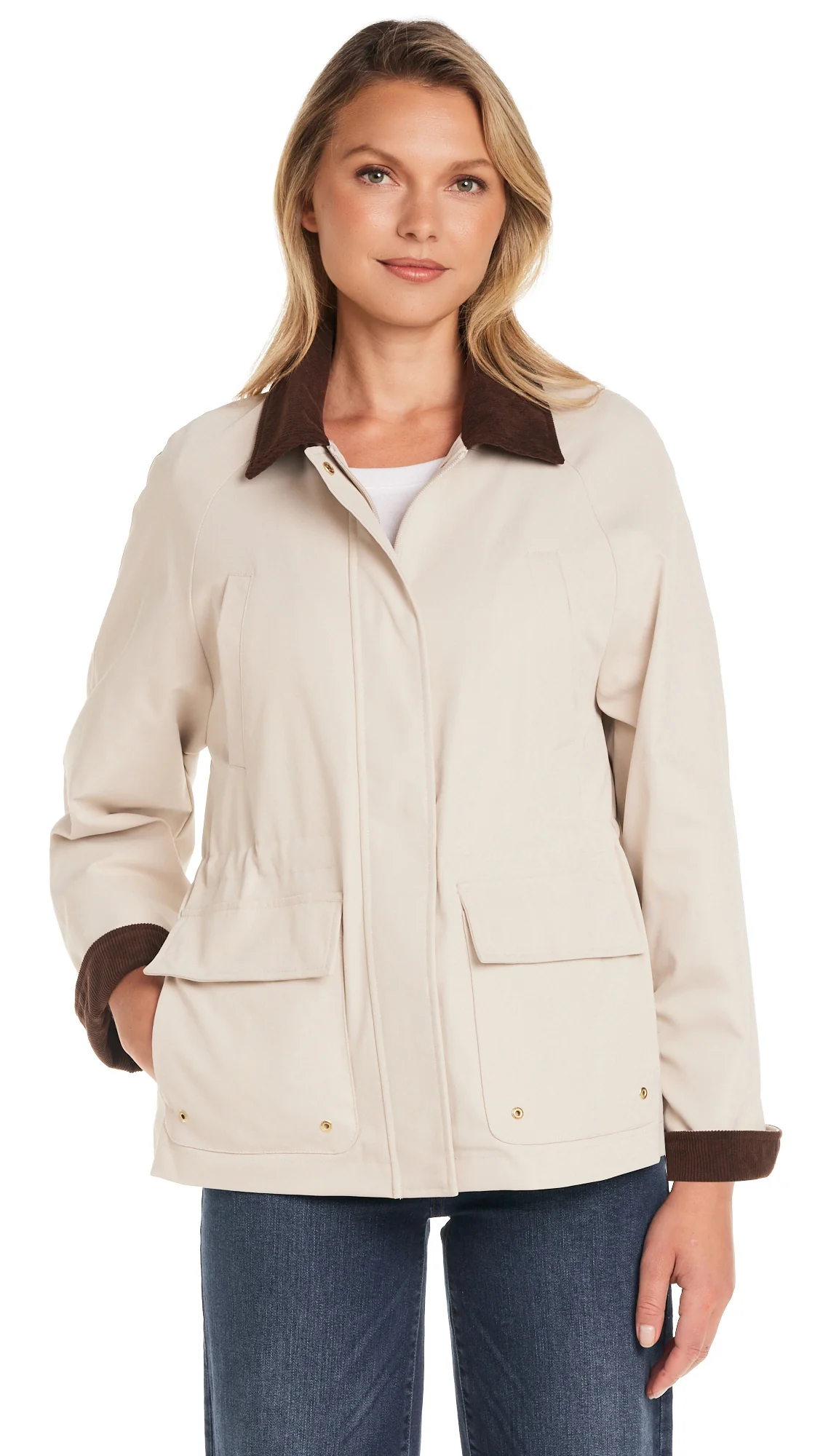 BARN JACKET WITH CORDUROY TRIMS - Image 10