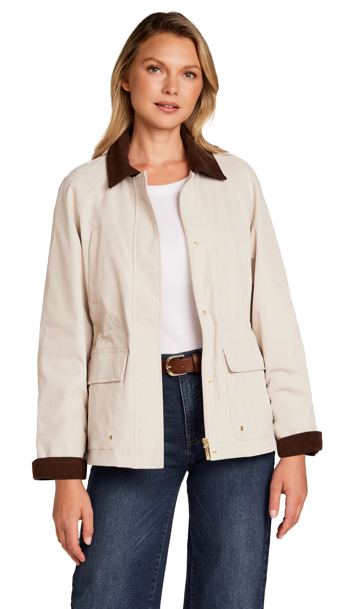 BARN JACKET WITH CORDUROY TRIMS - Image 15