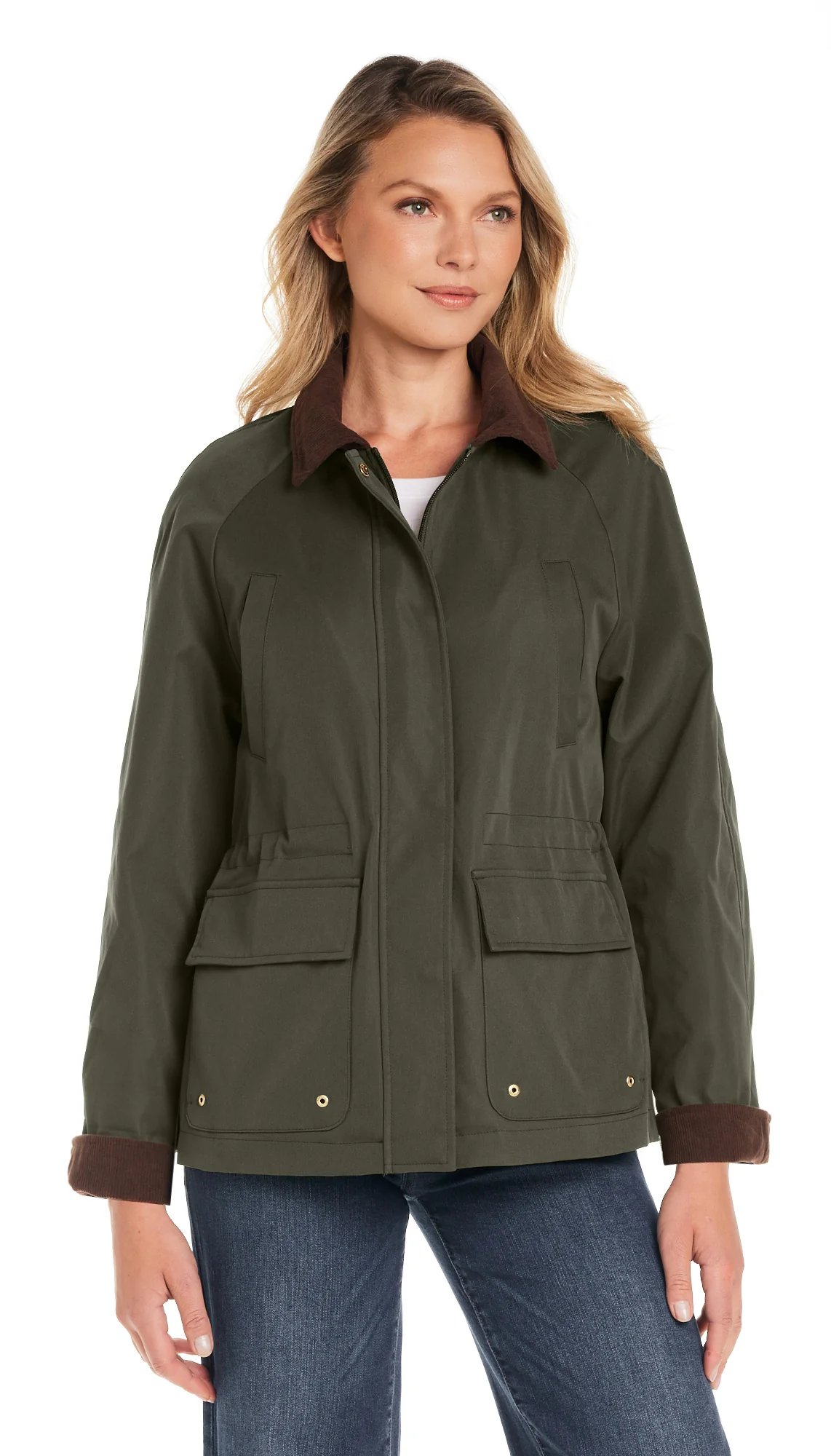 BARN JACKET WITH CORDUROY TRIMS - Image 3