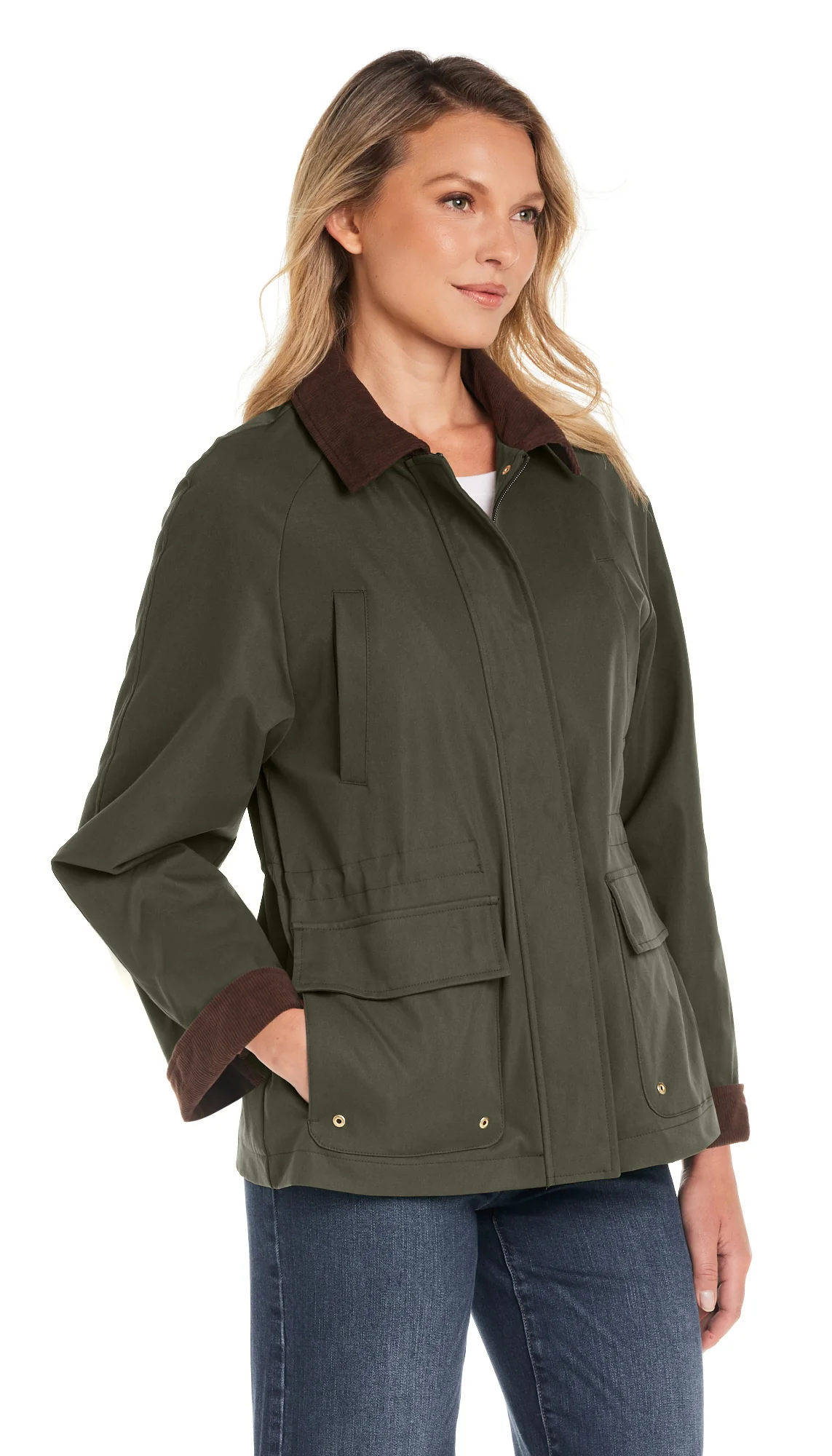 BARN JACKET WITH CORDUROY TRIMS - Image 6