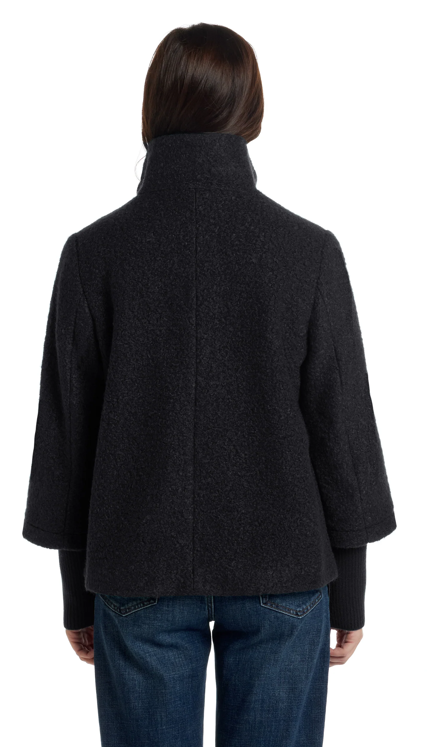 BOUCLE JACKET WITH KNIT SLEEVES - Image 29