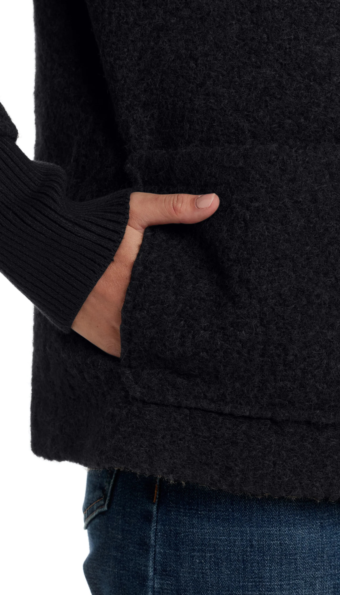 BOUCLE JACKET WITH KNIT SLEEVES - Image 34