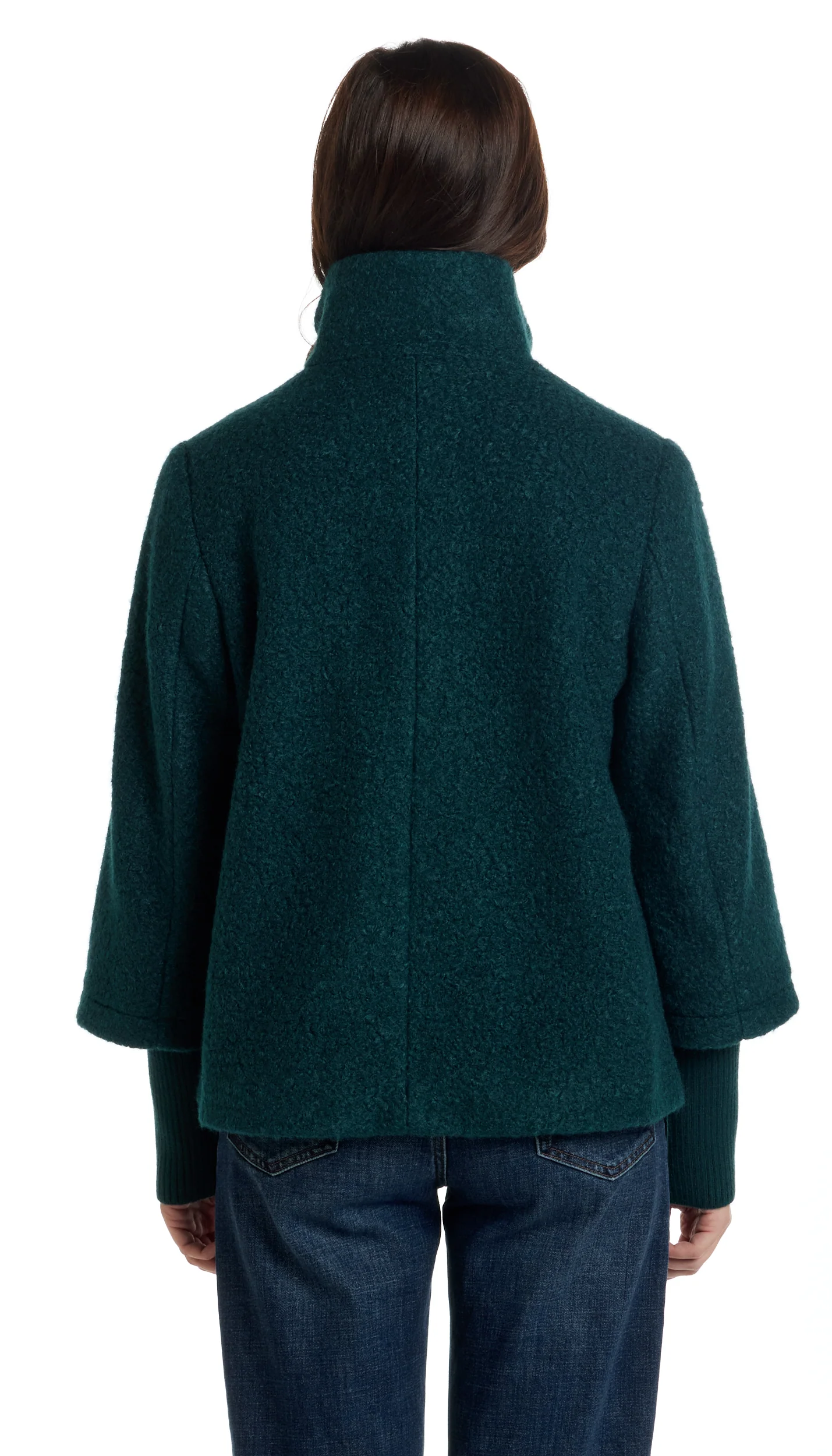 BOUCLE JACKET WITH KNIT SLEEVES - Image 37