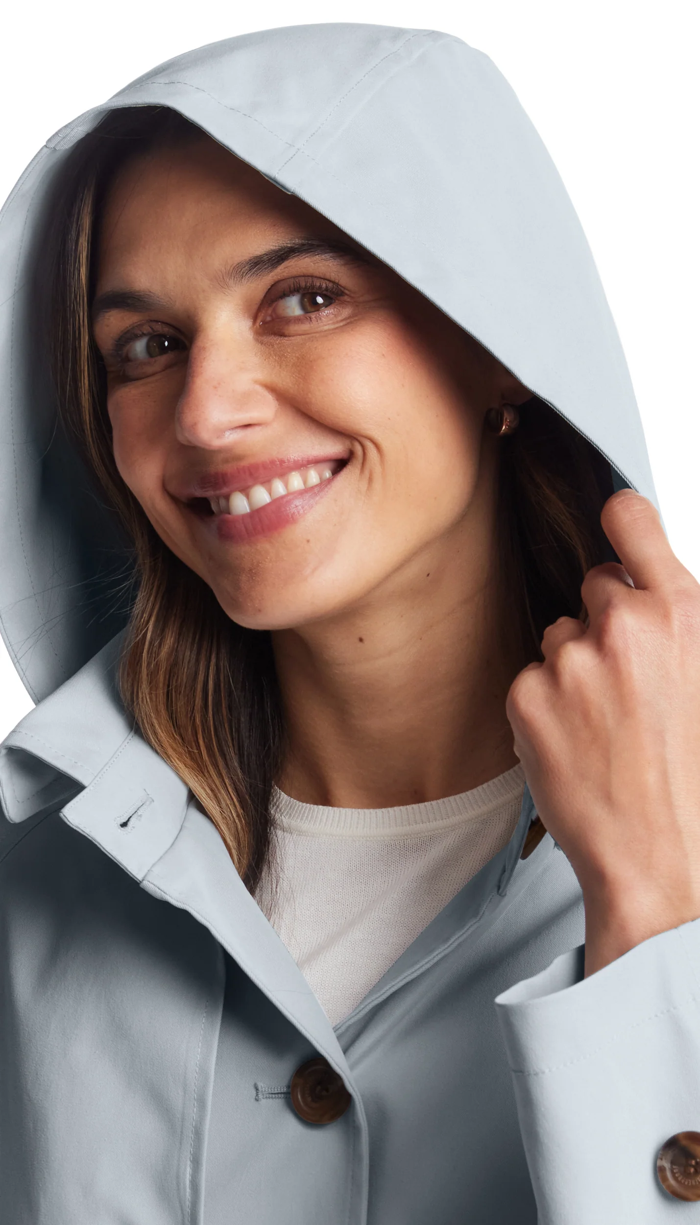 BUTTON FRONT HOODED TOPPER - Image 11