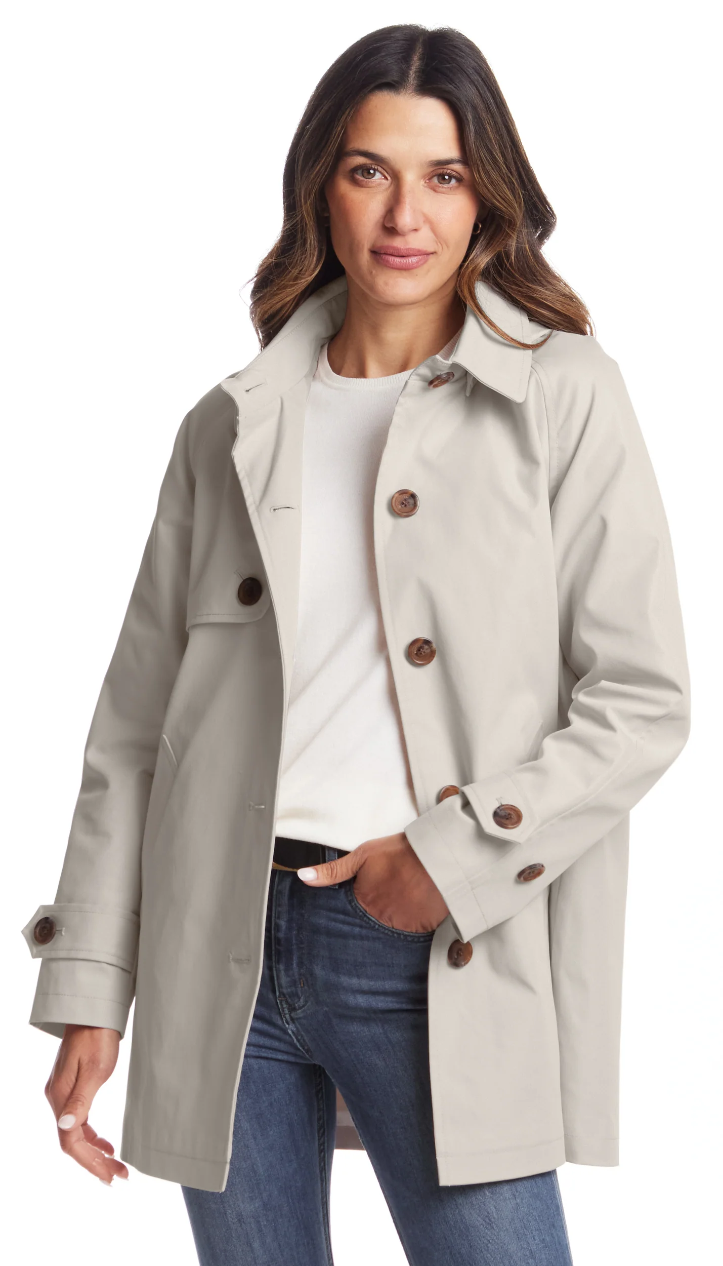 BUTTON FRONT HOODED TOPPER - Image 20