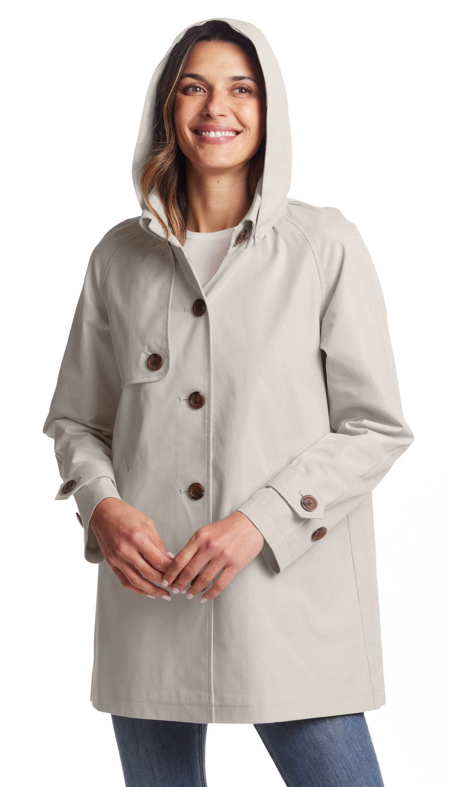 BUTTON FRONT HOODED TOPPER - Image 22