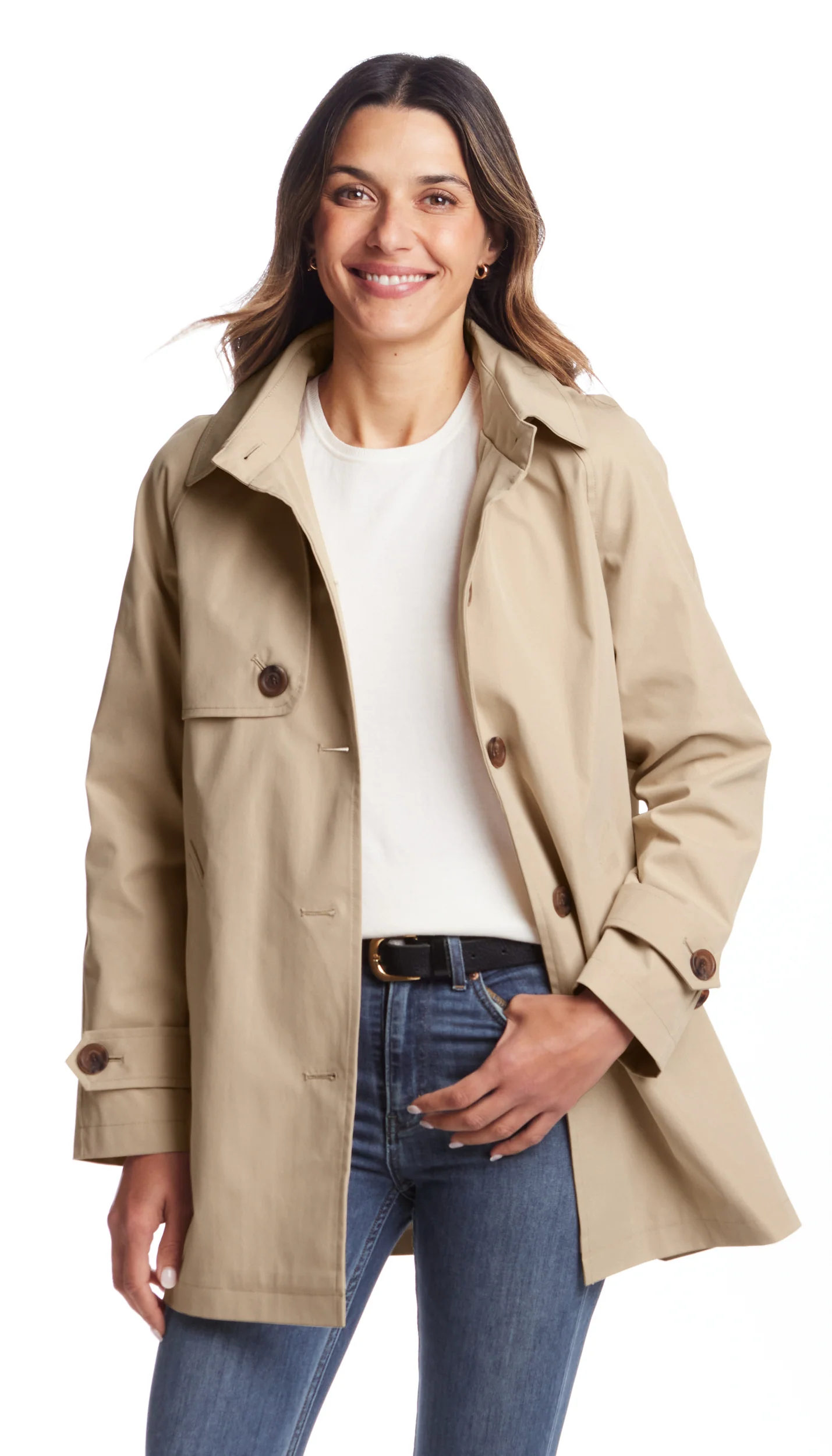BUTTON FRONT HOODED TOPPER - Image 26