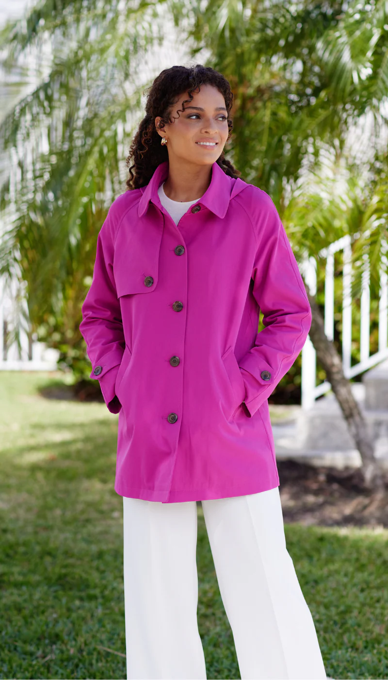 BUTTON FRONT HOODED TOPPER - Image 33