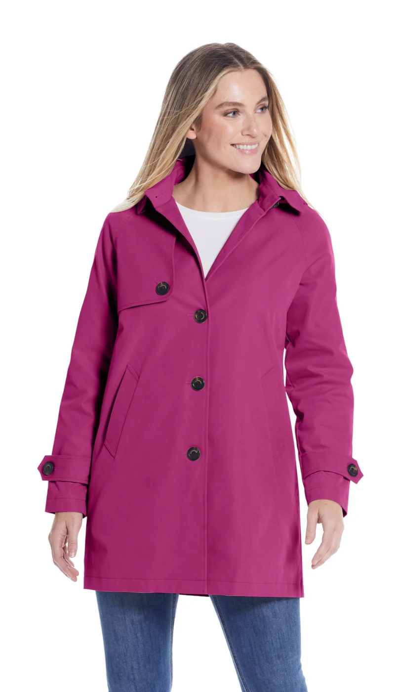 BUTTON FRONT HOODED TOPPER - Image 34