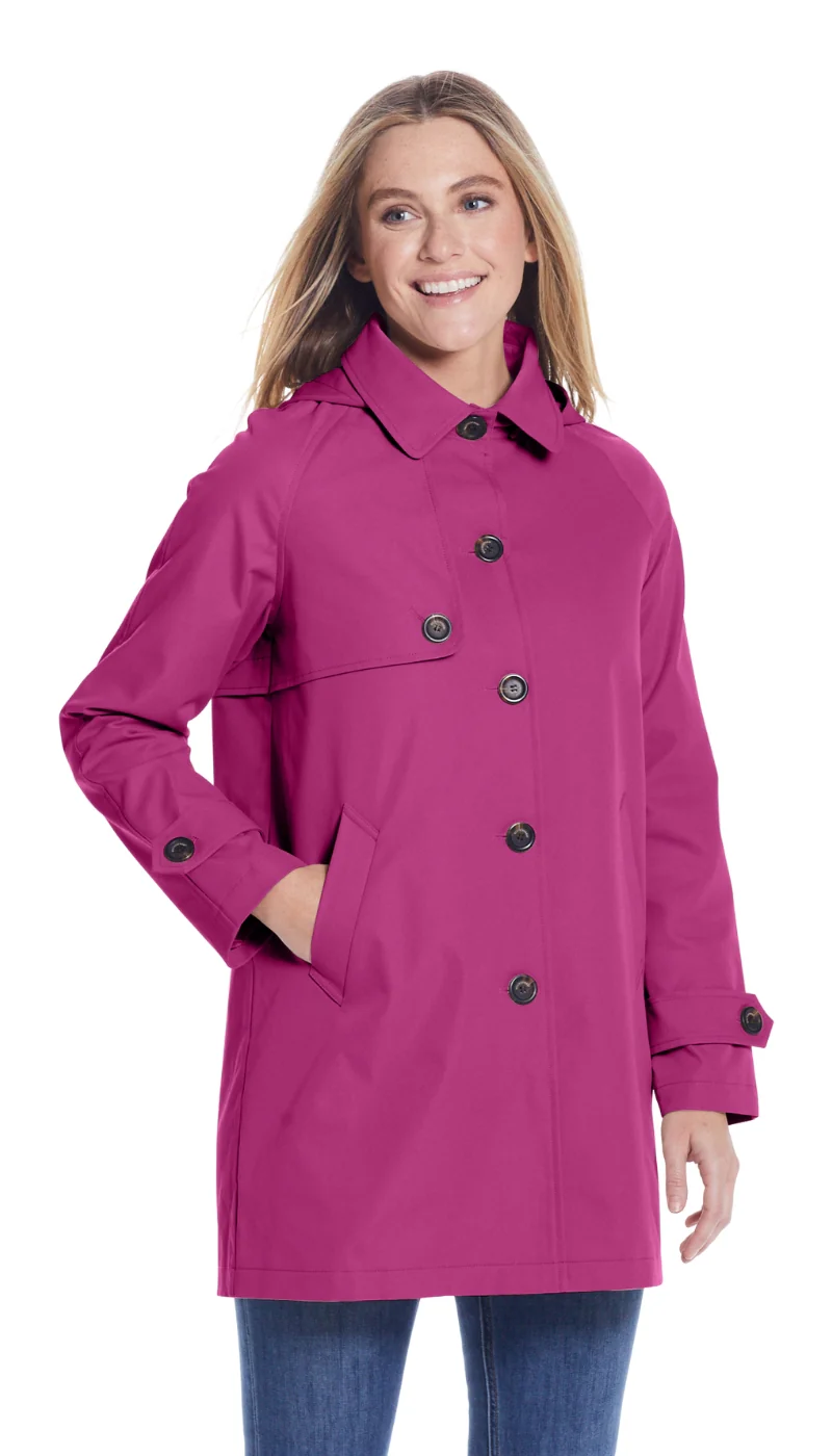 BUTTON FRONT HOODED TOPPER - Image 36