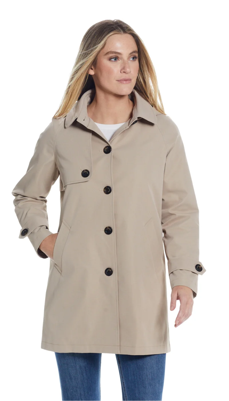 BUTTON FRONT HOODED TOPPER - Image 40
