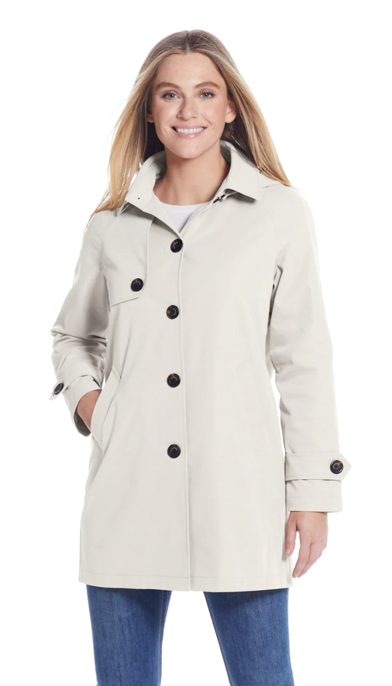 BUTTON FRONT HOODED TOPPER - Image 45