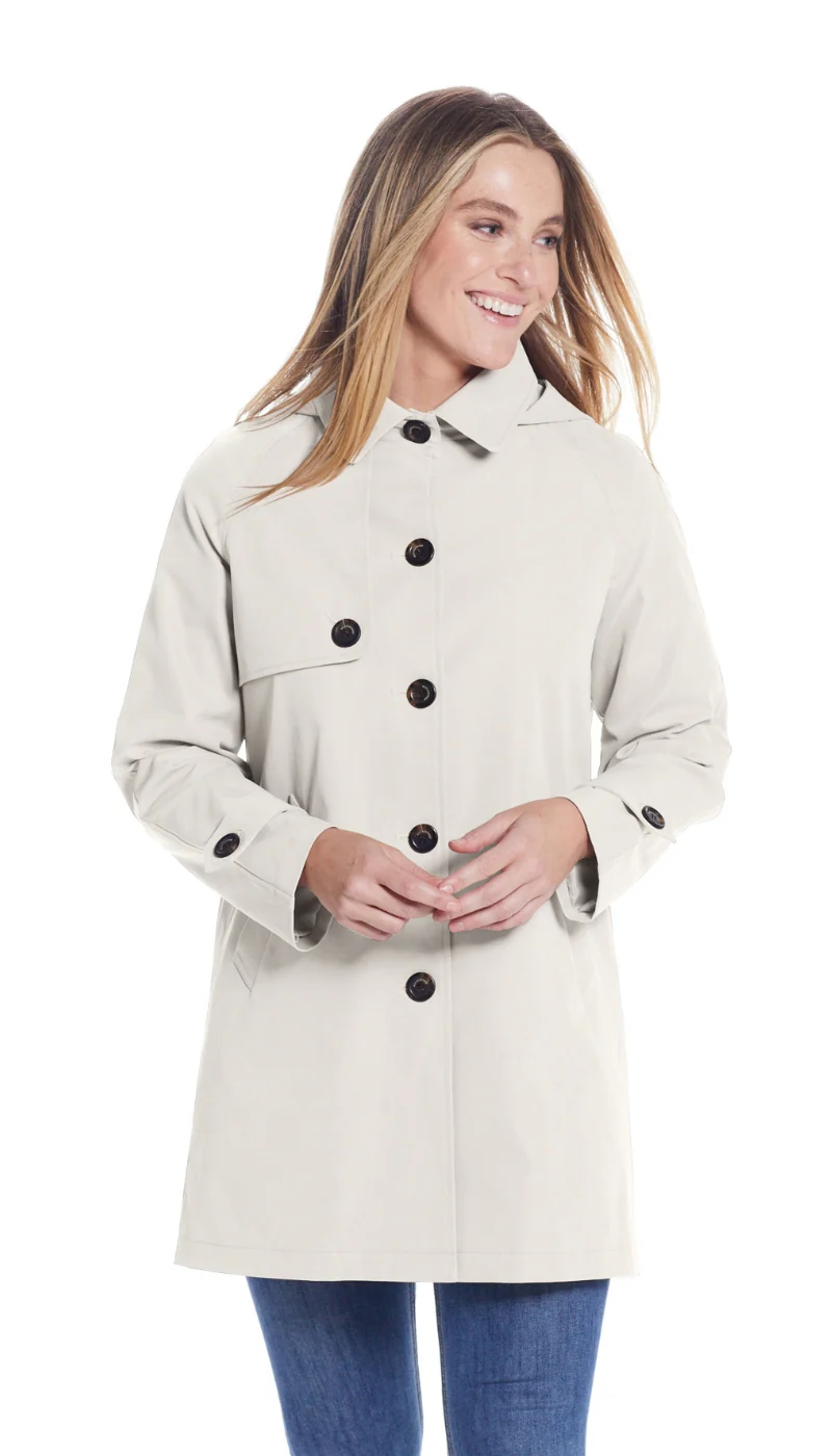 BUTTON FRONT HOODED TOPPER - Image 47