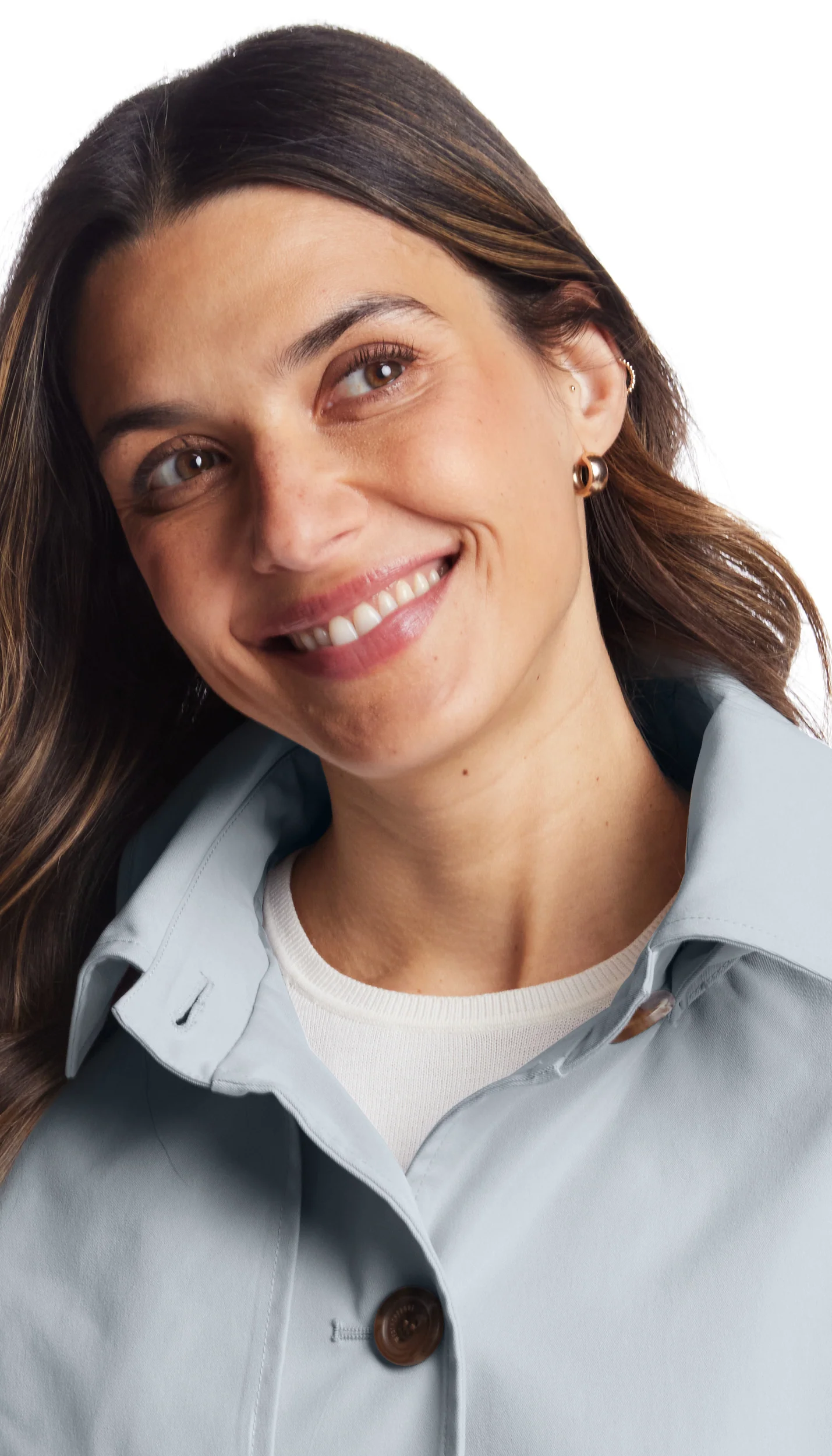 BUTTON FRONT HOODED TOPPER - Image 9