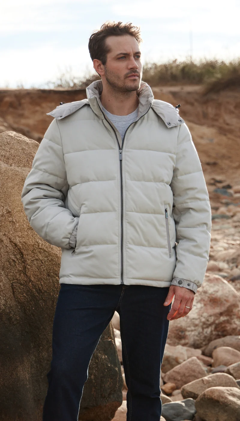 DOBBY OXFORD / CIRE PUFFER JACKET - Image 14