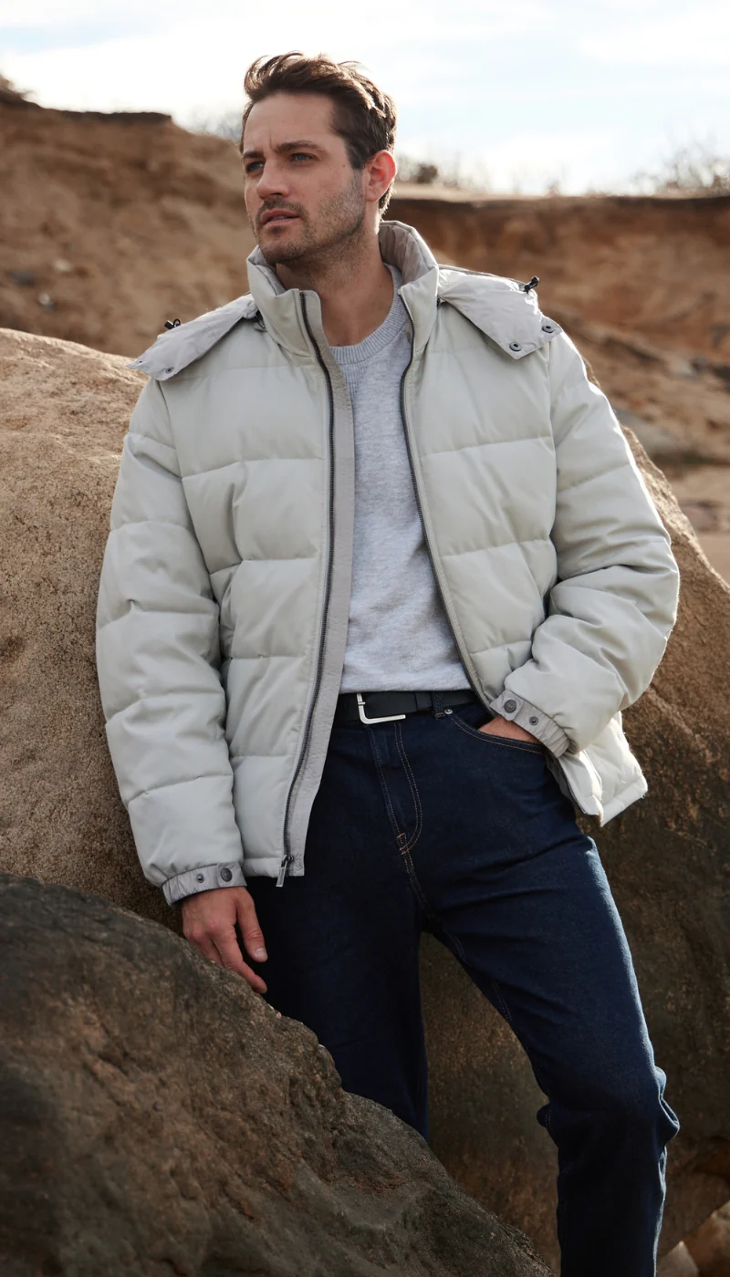 DOBBY OXFORD / CIRE PUFFER JACKET - Image 15