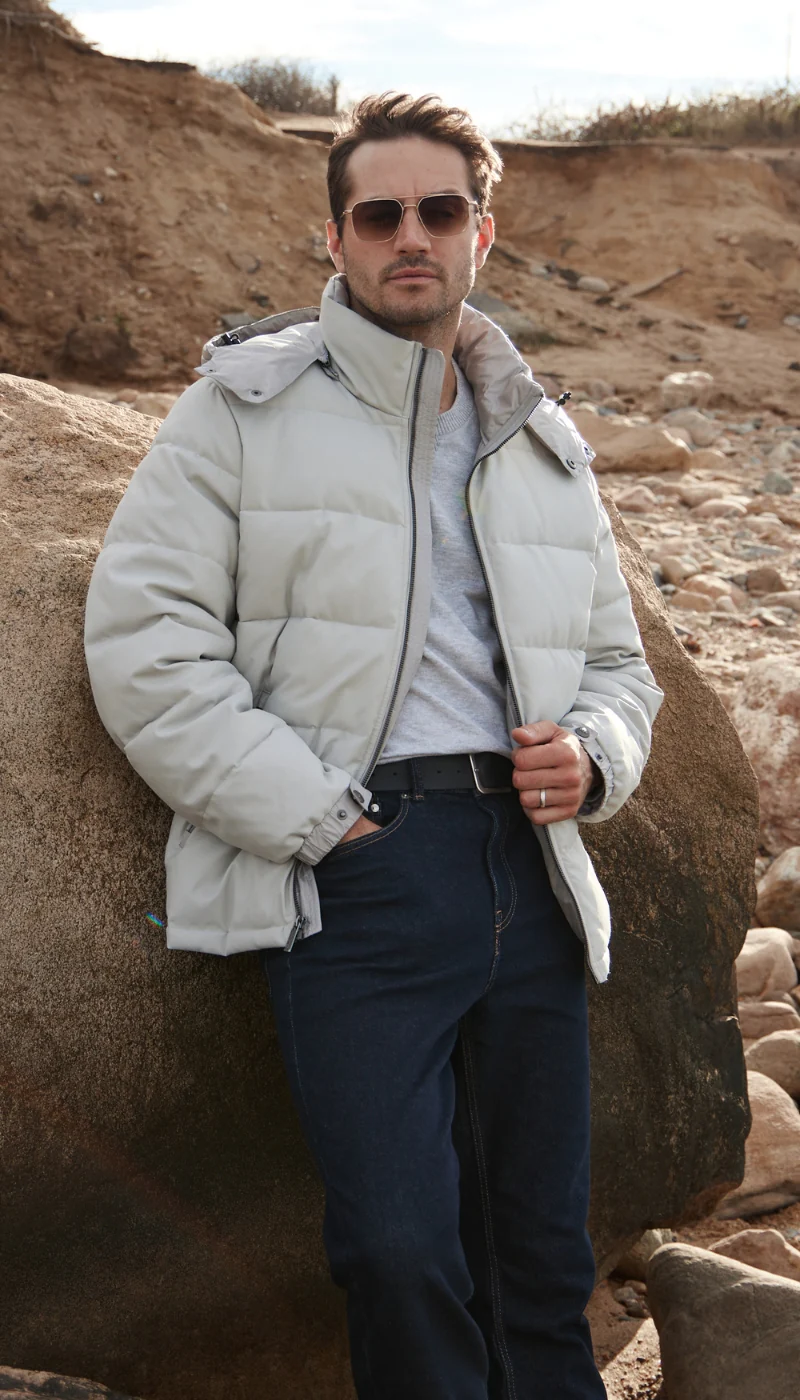 DOBBY OXFORD / CIRE PUFFER JACKET - Image 16