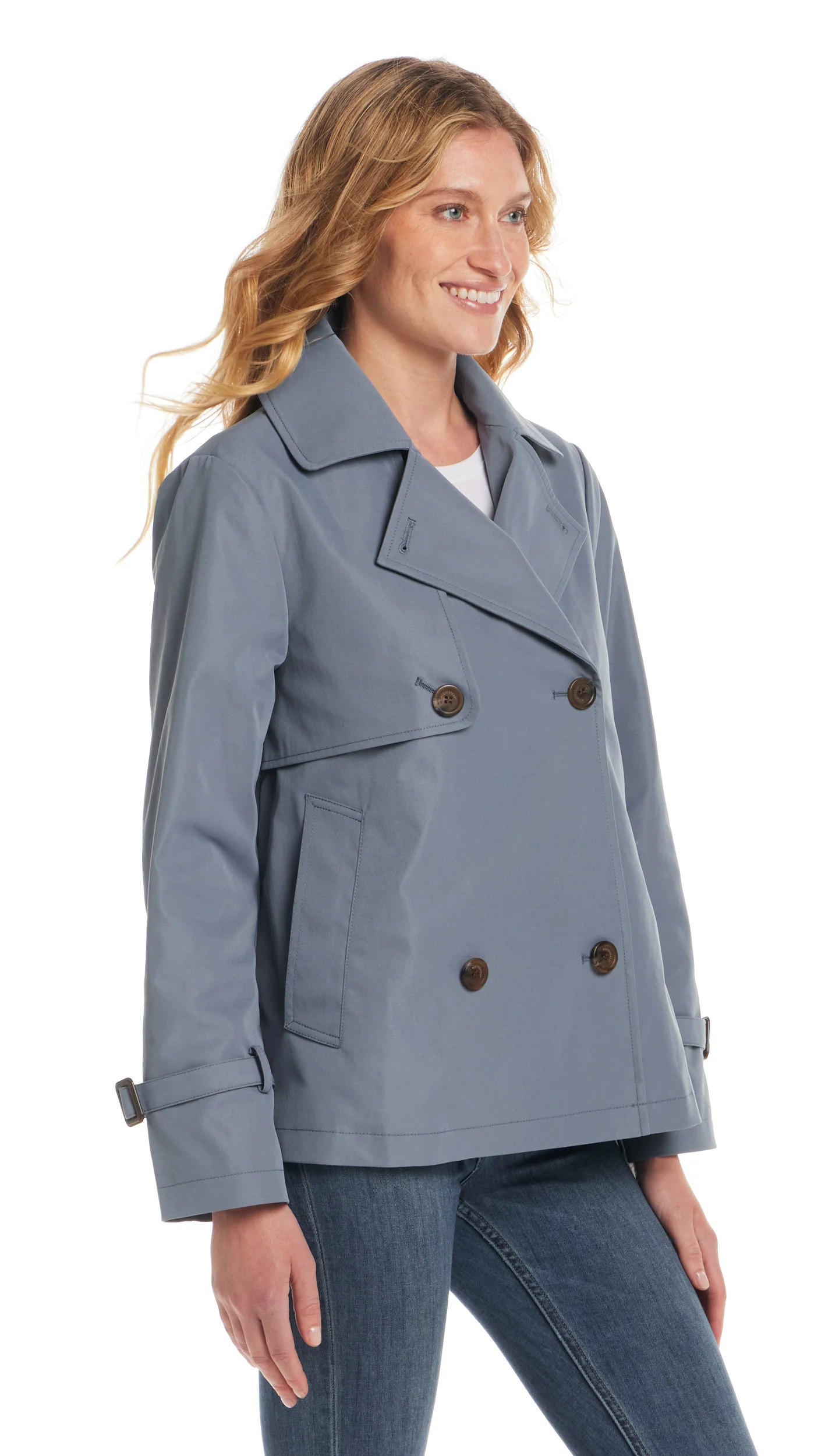 DOUBLE BREASTED A-LINE TRENCH - Image 19