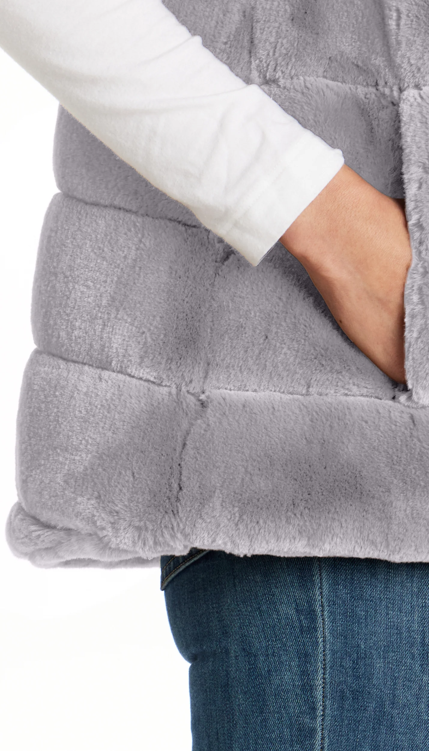 FAUX FUR VEST - Image 10