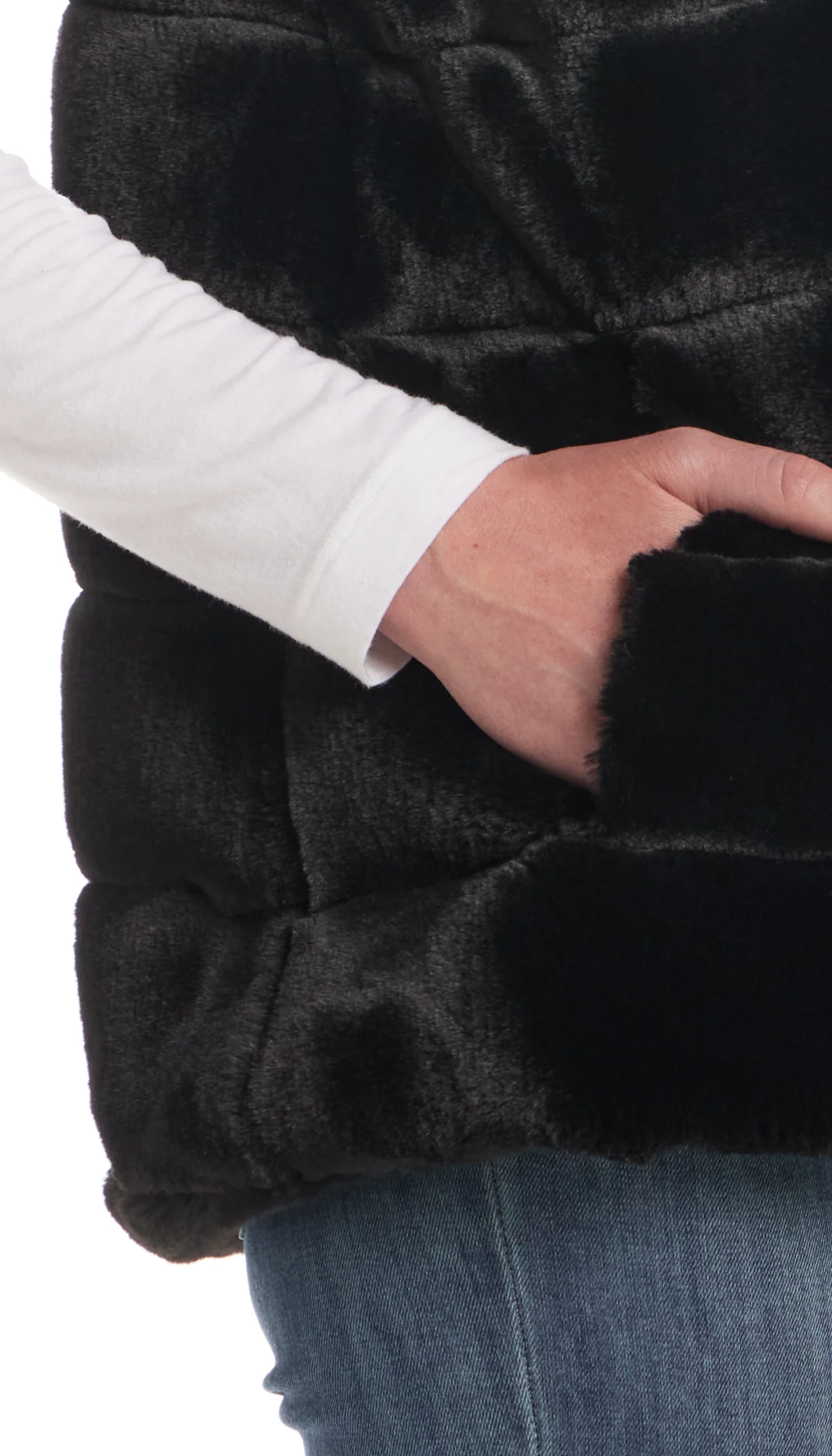 FAUX FUR VEST - Image 17