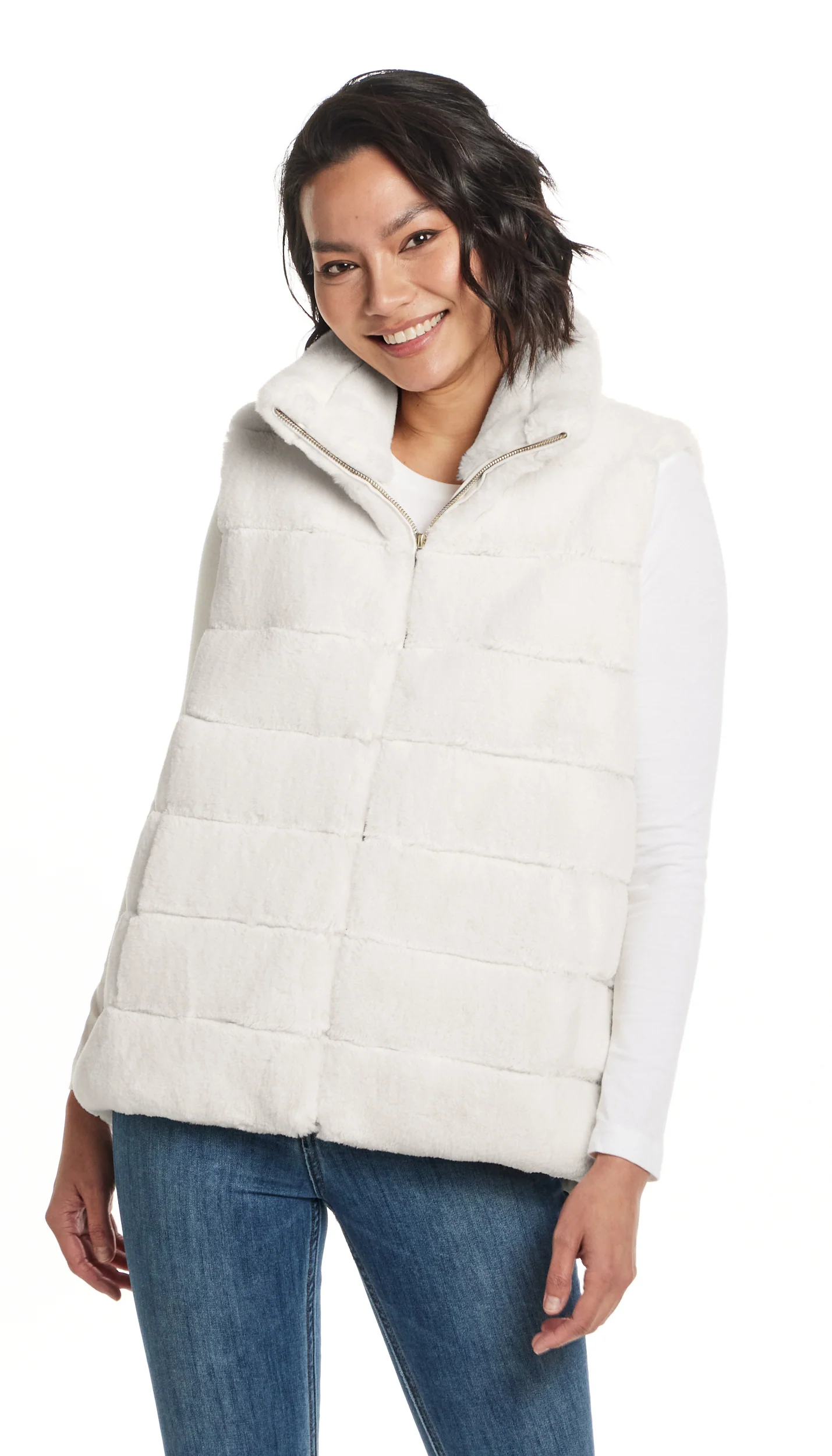 FAUX FUR VEST - Image 18