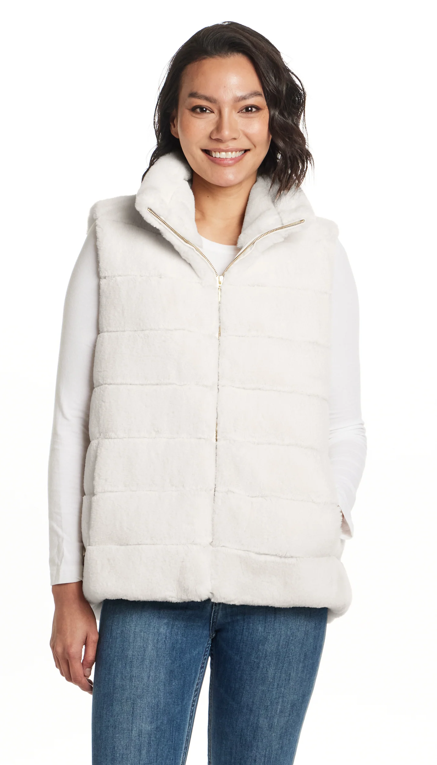 FAUX FUR VEST - Image 19
