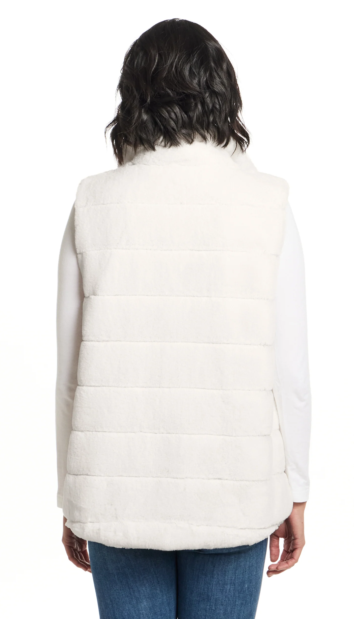 FAUX FUR VEST - Image 20