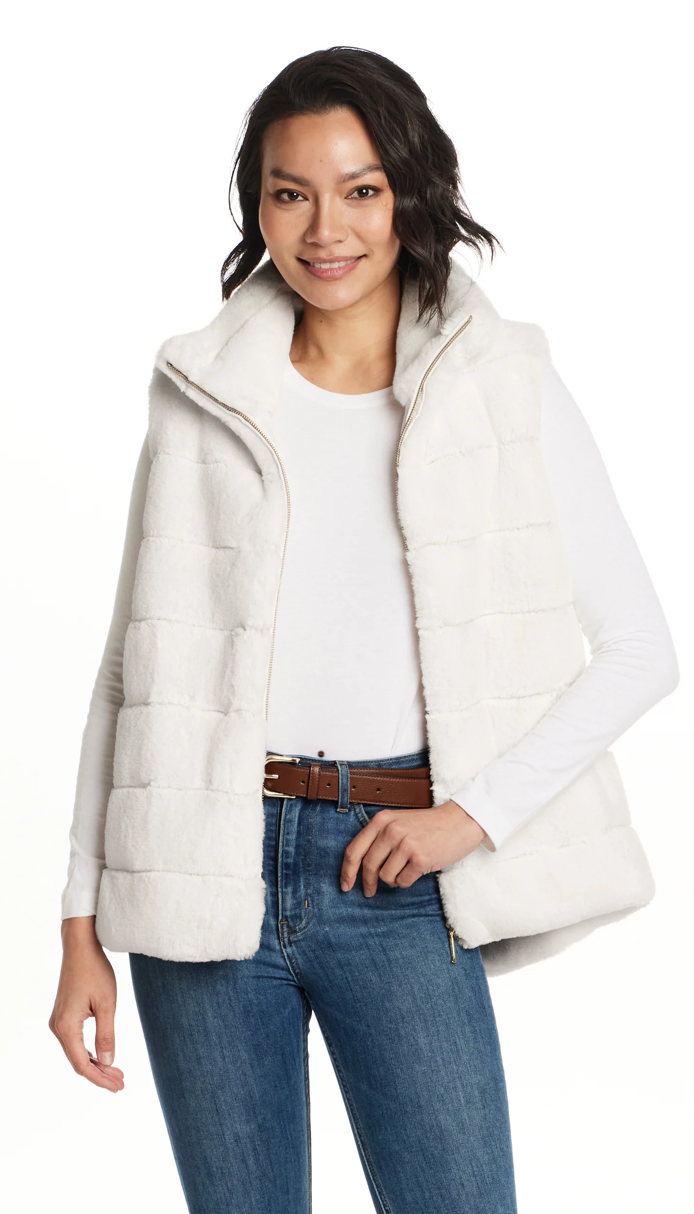 FAUX FUR VEST - Image 24