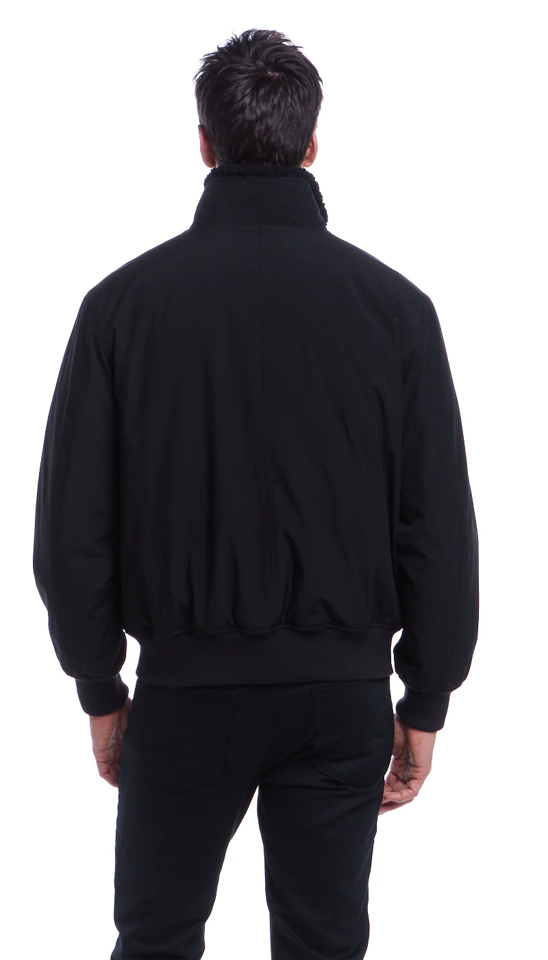 FLEX TECH BOMBER WITH FAUX FUR TRIM - Image 14