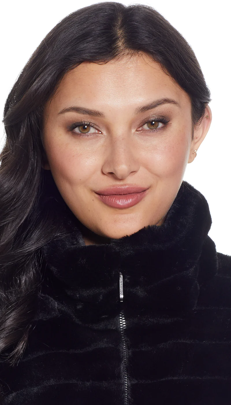 GROOVED FAUX FUR JACKET - Image 13
