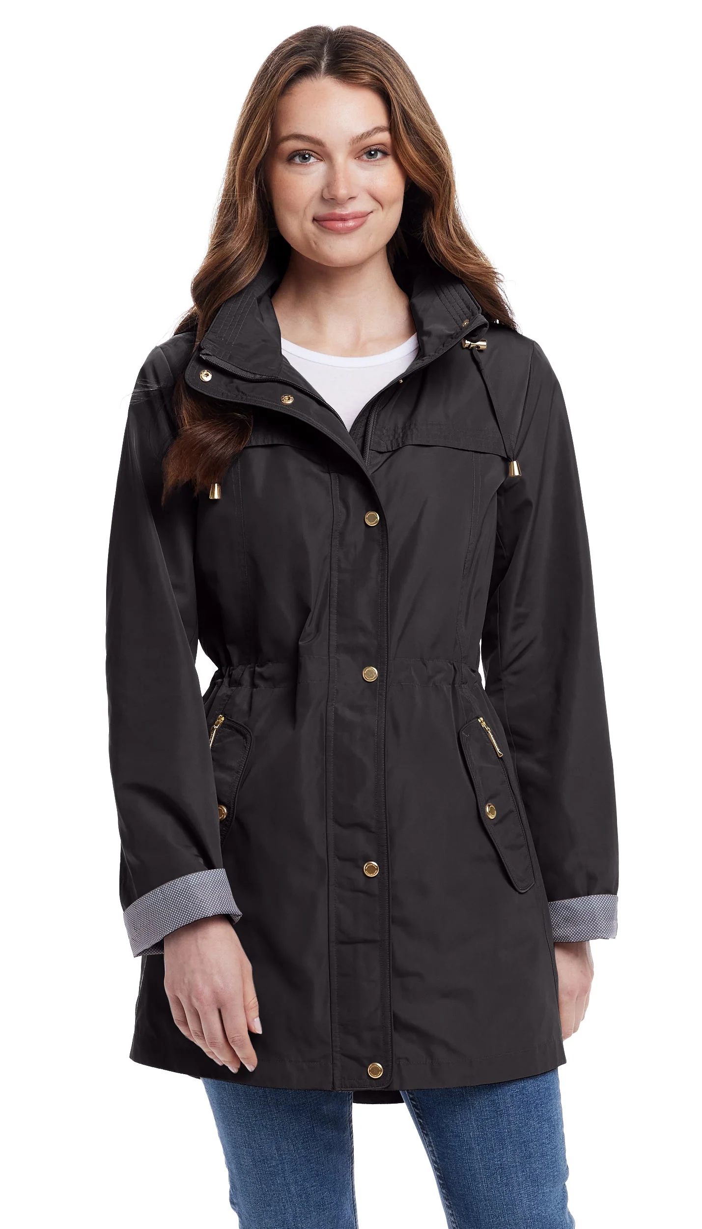 HOODED ANORAK WITH TURN BACK CUFFS - Image 19