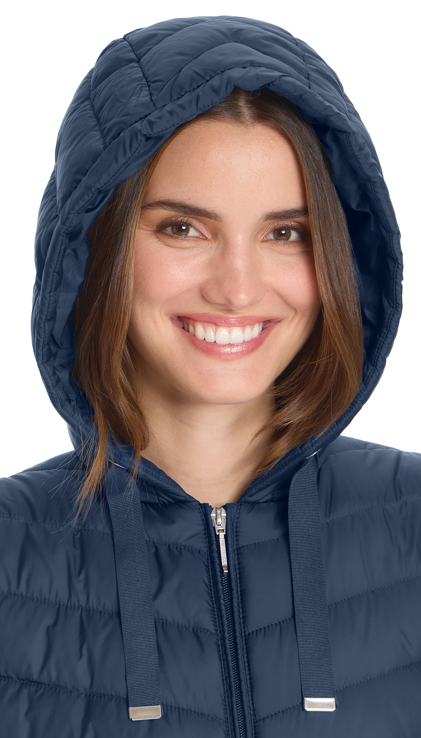 HOODED CHEVRON LONGLINE PUFFER VEST - Image 32