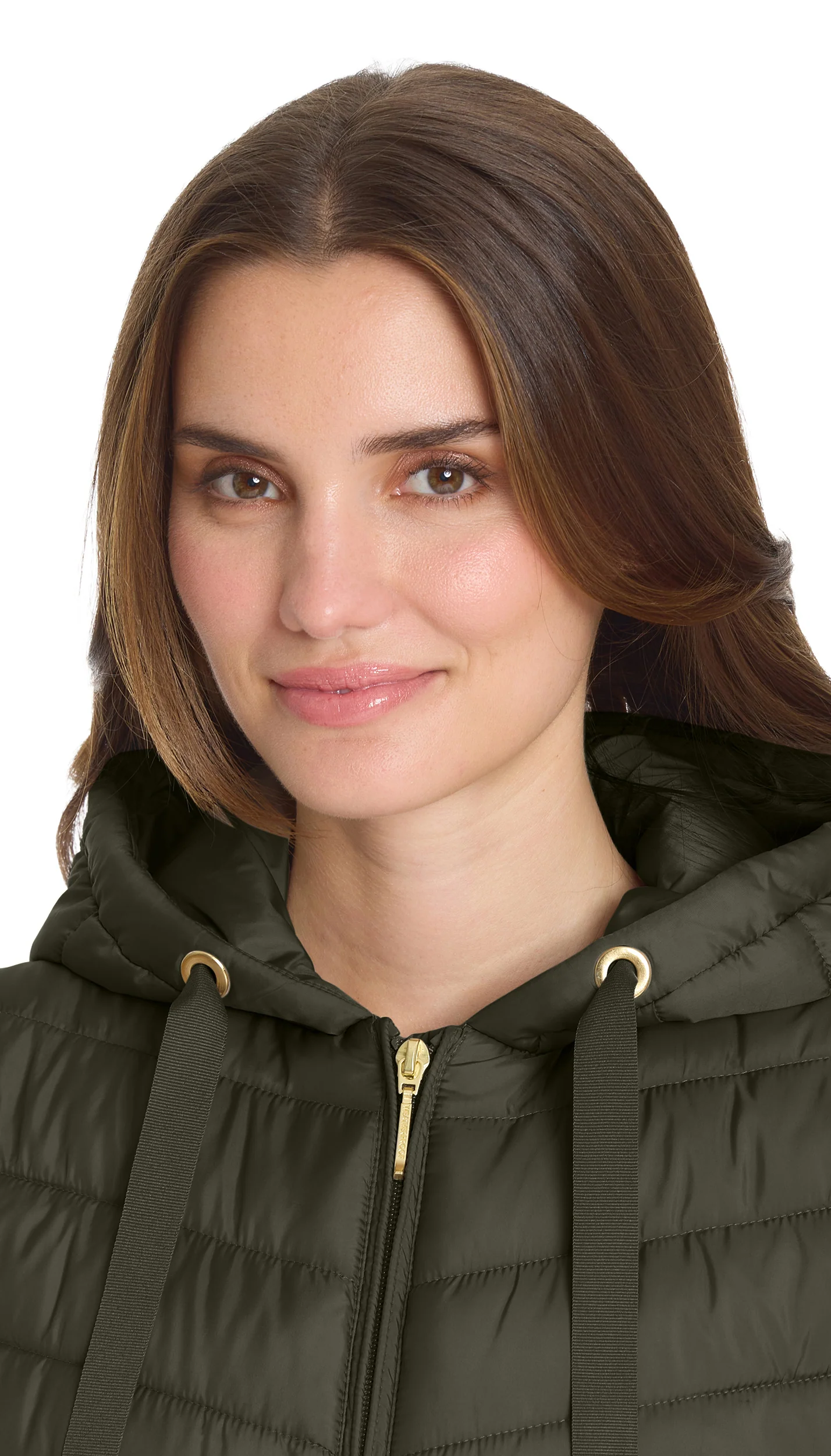 HOODED CHEVRON LONGLINE PUFFER VEST - Image 5