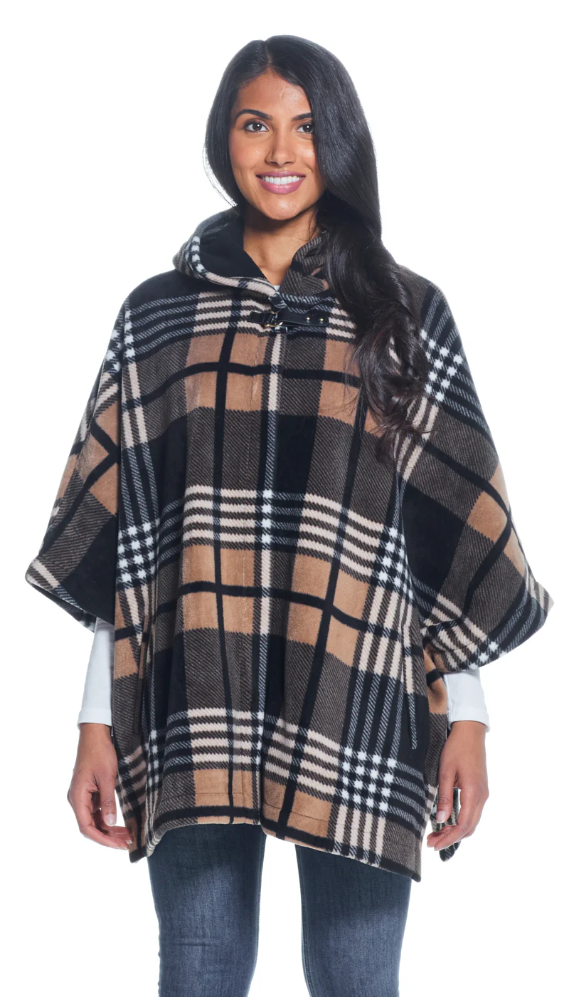 HOODED FLEECE PONCHO - Image 11