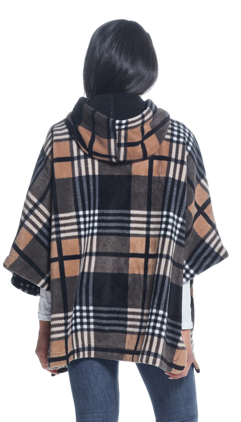 HOODED FLEECE PONCHO - Image 12