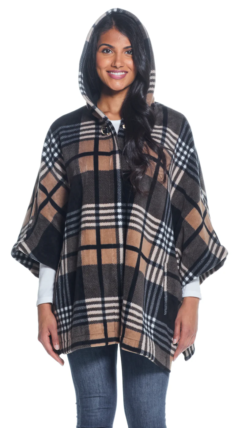 HOODED FLEECE PONCHO - Image 14
