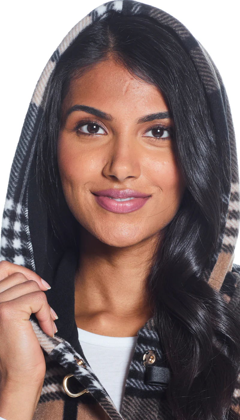 HOODED FLEECE PONCHO - Image 15