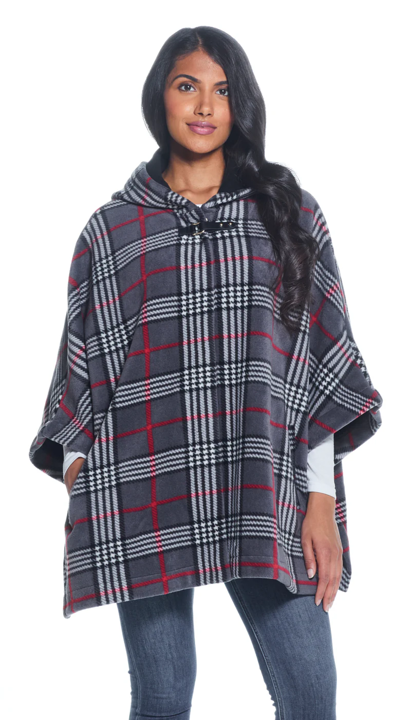 HOODED FLEECE PONCHO - Image 20