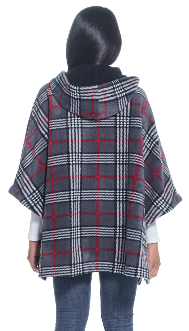 HOODED FLEECE PONCHO - Image 22