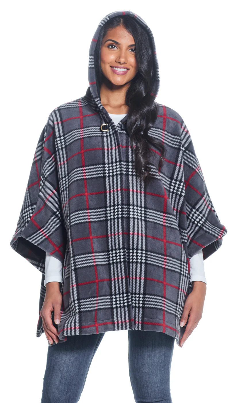 HOODED FLEECE PONCHO - Image 23