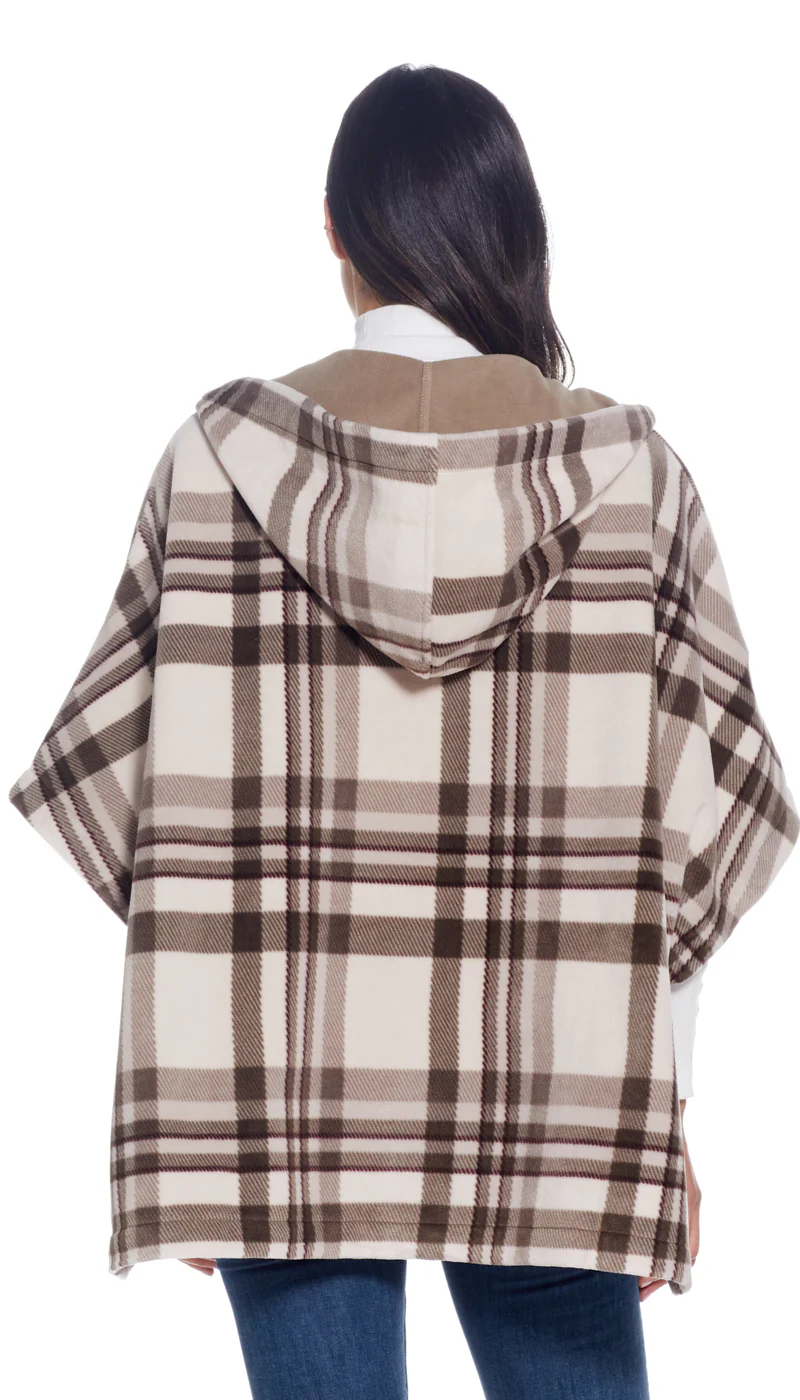 HOODED FLEECE PONCHO - Image 31