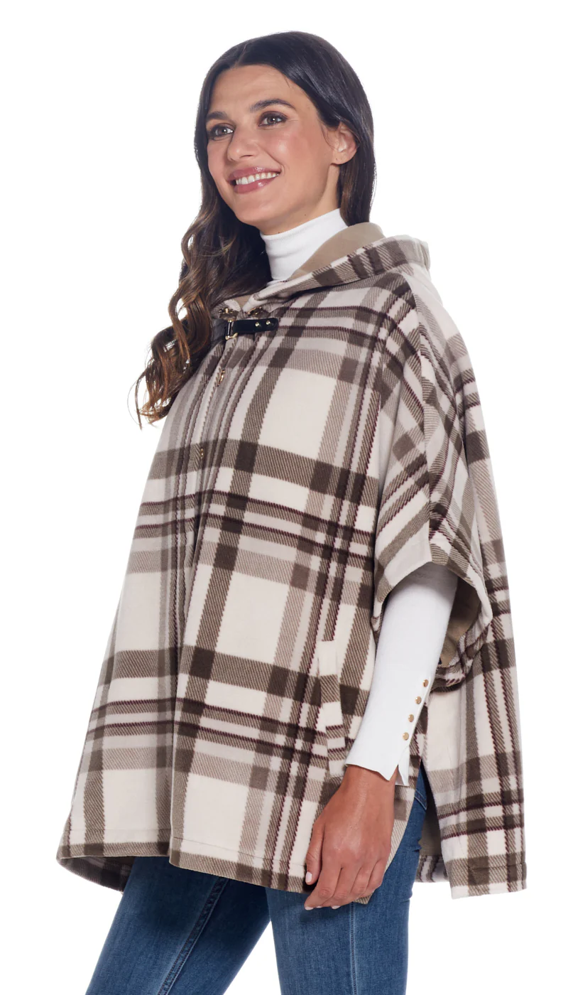 HOODED FLEECE PONCHO - Image 32