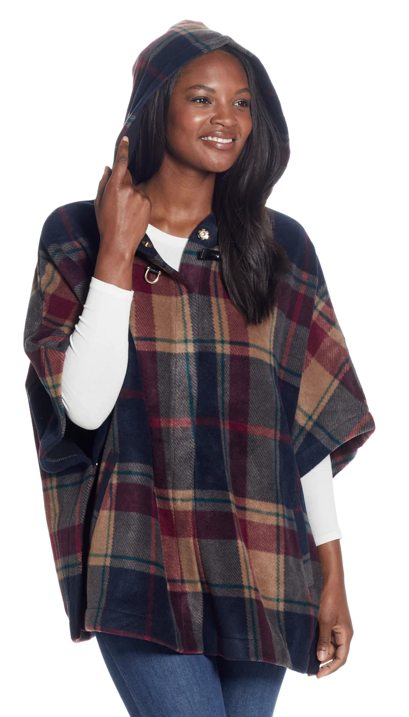 HOODED FLEECE PONCHO - Image 7