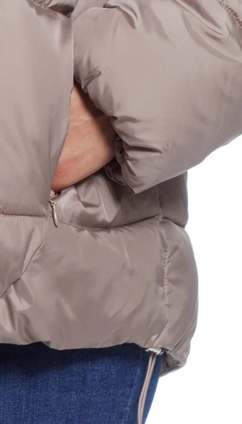 HOODED PUFFER COAT - Image 6