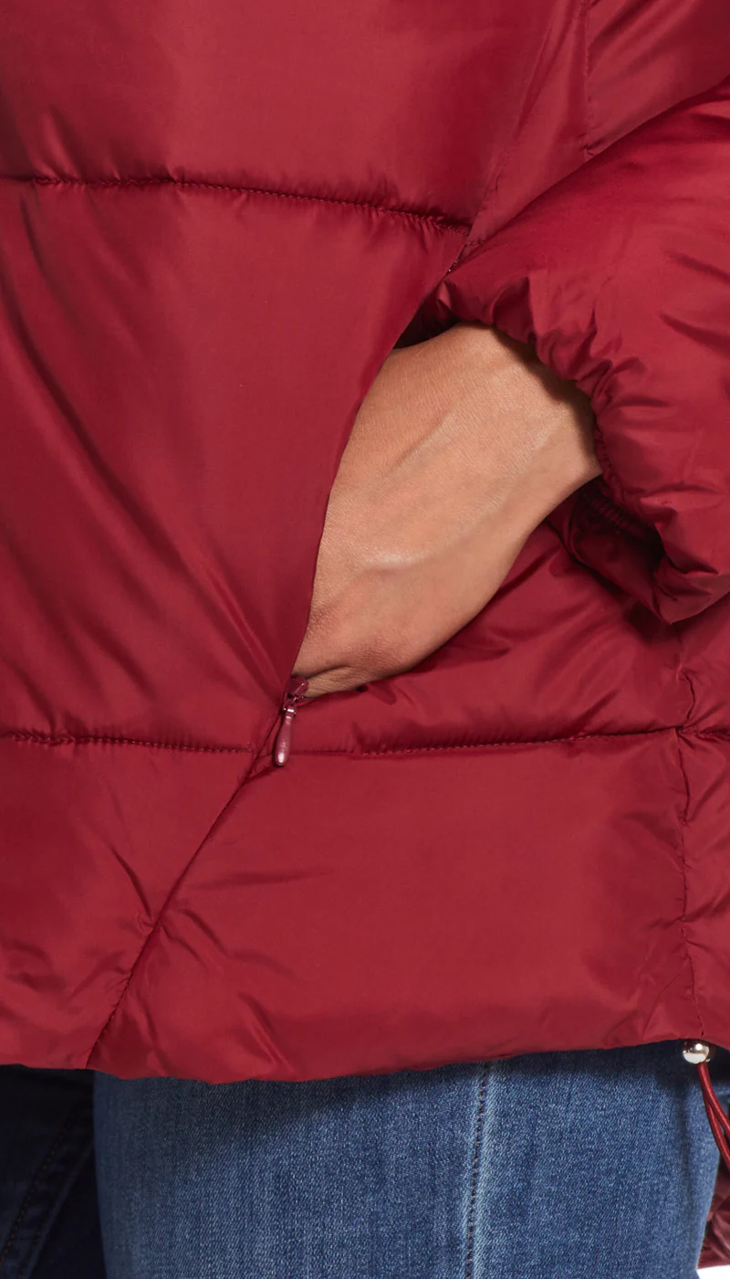 HOODED PUFFER COAT - Image 10