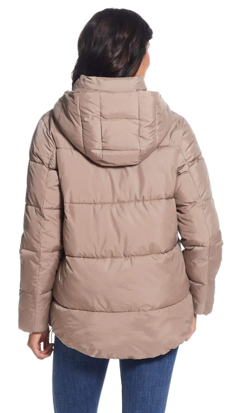 HOODED PUFFER COAT - Image 2