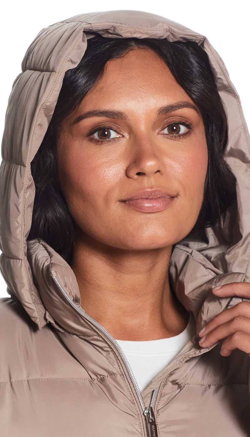 HOODED PUFFER COAT - Image 3