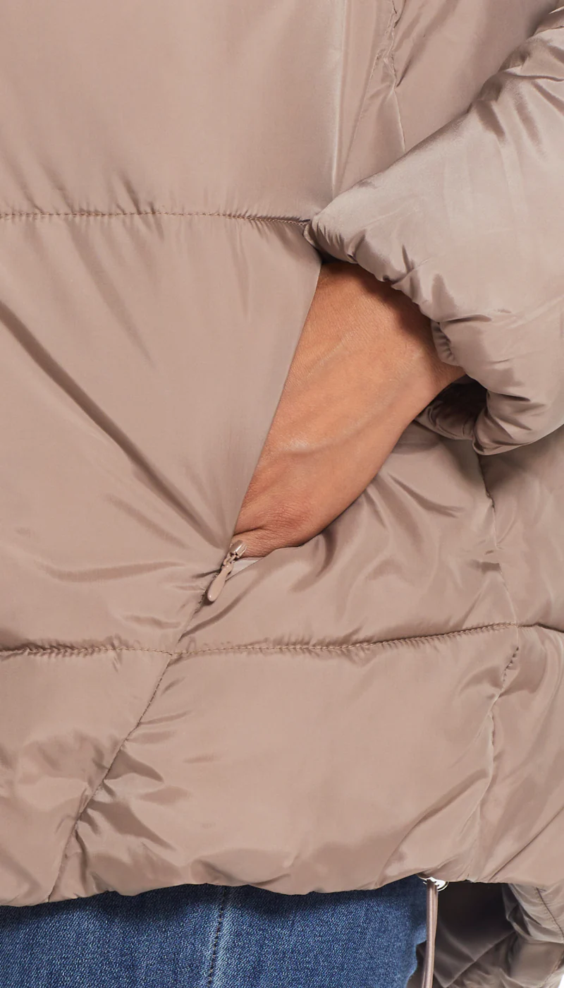 HOODED PUFFER COAT - Image 5