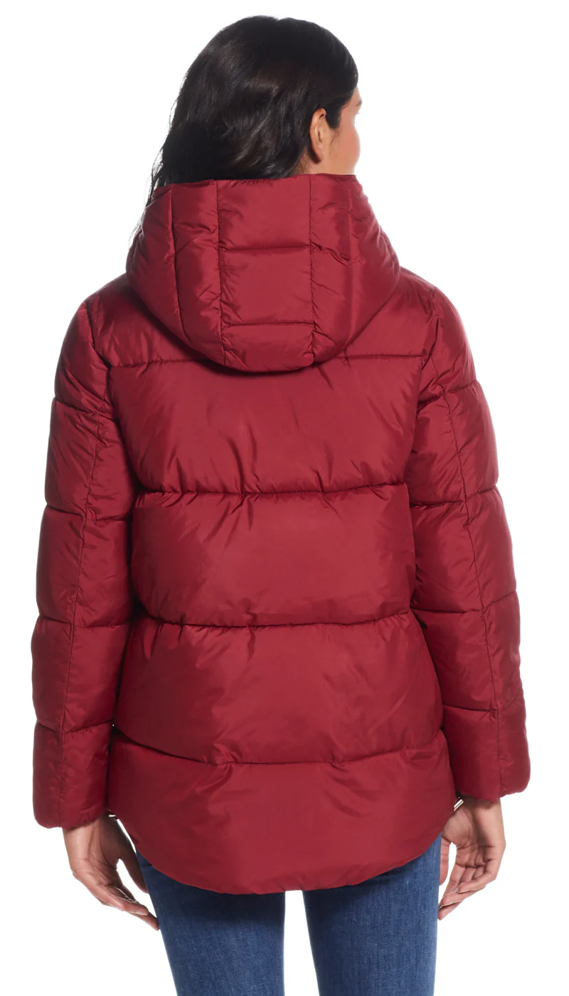 HOODED PUFFER COAT - Image 7
