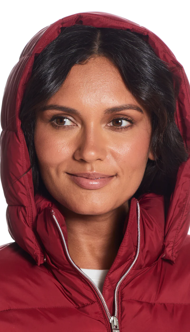HOODED PUFFER COAT - Image 8